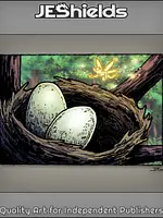 Fantasy – Tiny Fairy Inspects Nest with Eggs (Copy)